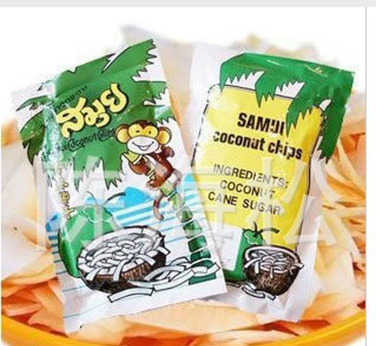 泰国进口食品特产批发 品味苏梅香酥椰子片40G的美味与商机